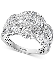 EFFY® Diamond Baguette Cluster Statement Ring (1-1/2 ct. t.w.) in 14k White Gold