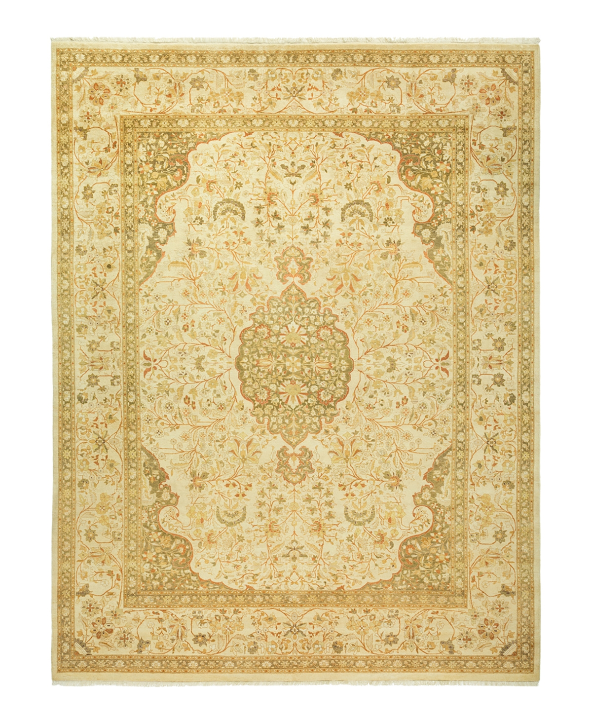 Closeout! Adorn Hand Woven Rugs Mogul M1611 9'3in x 12'2in Area Rug - Ivory