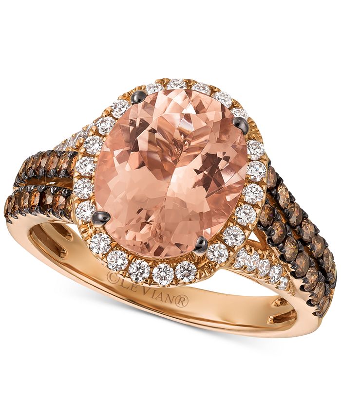 Le vian sale chocolatier peach morganite