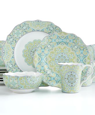 222 Fifth - Lyria Teal 16-Piece Set