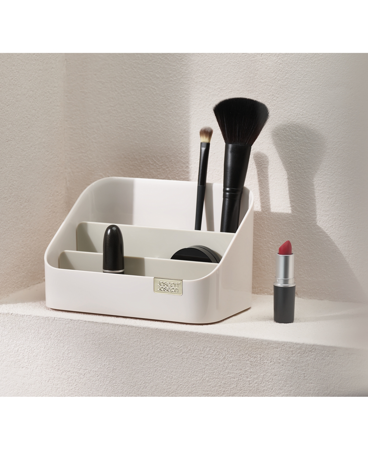 Joseph Joseph Tiered Cosmetic Organizer In Shell