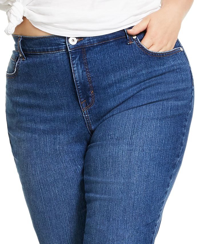 Style And Co Plus Size Straight Leg Jeans Created For Macys Macys 4021