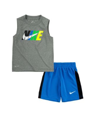 Nike Toddler Boys Dri-FIT Tank Top and Shorts Set - Macy's