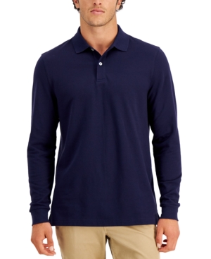 CLUB ROOM MEN'S SOLID STRETCH POLO, CREATED FOR MACY'S