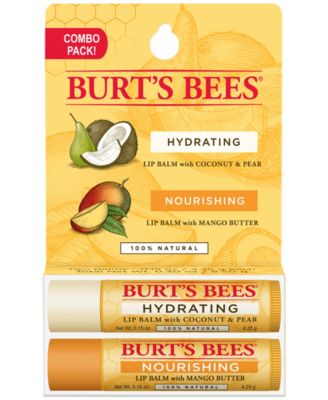 Burt's Bees - 2-Pc. Coconut & Pear/Mango Butter Lip Balm