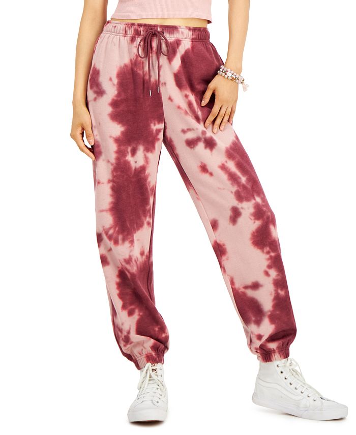 Hippie Rose Juniors' Tie-Dyed Sweatpants - Macy's