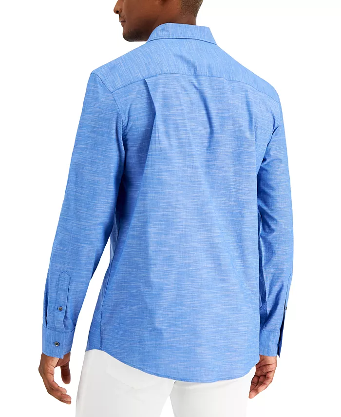 Men's Regular-Fit Solid Shirt - thumbnail 5