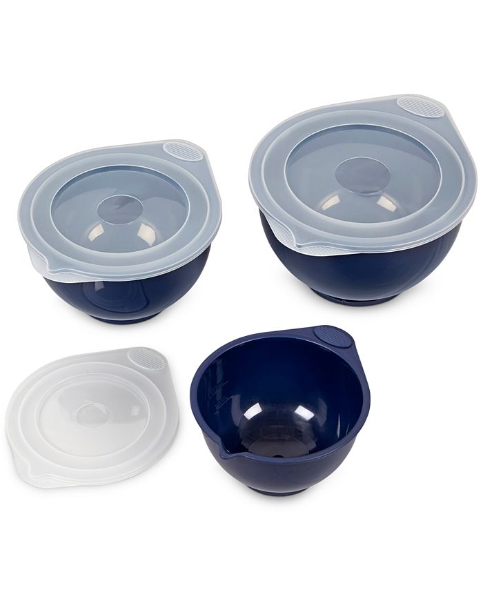Wilton Navy Blue 6Pc. Covered Mixing Bowl Set Macy's