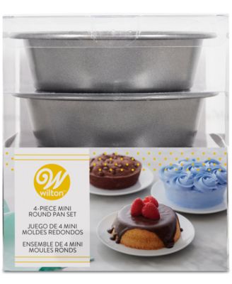 Wilton 4" Mini Round Cake Pans, Set of 4