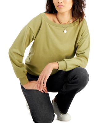 INC International Concepts - INC Off-The-Shoulder Sweatshirt, Created for Macy's