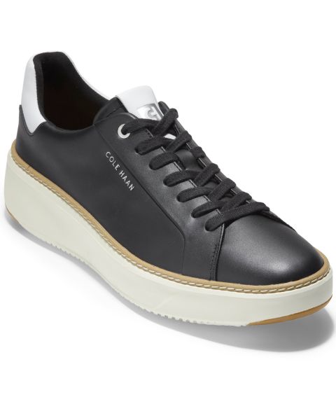 Женские кроссовки Cole Haan Leather Grandpro Topspin Casual, цвет: Чёрный