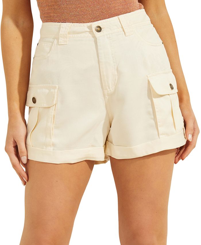 Womens cargo shop shorts at macy's