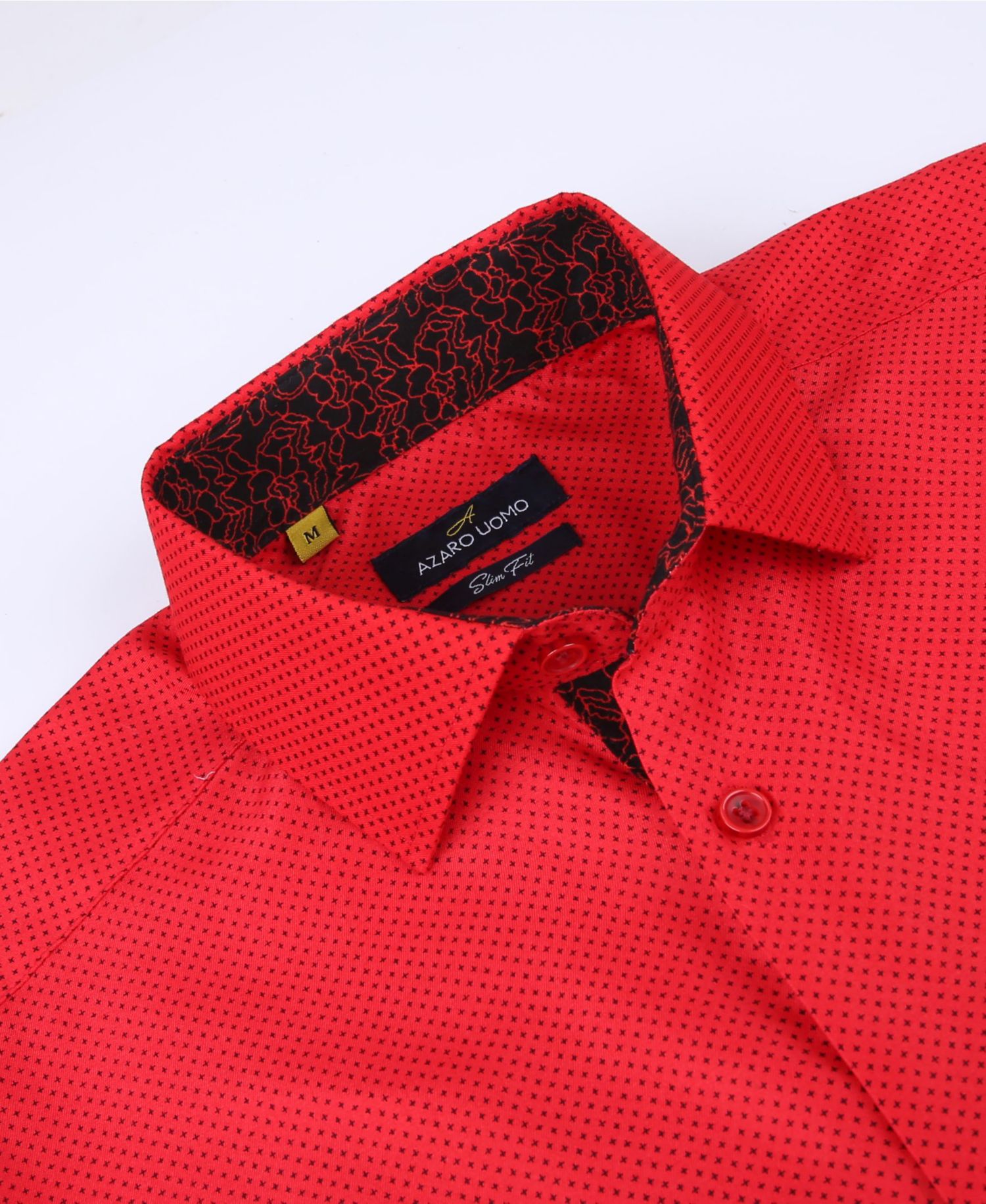 Men's Slim Fit Business Nautical Button Down Dress Shirt