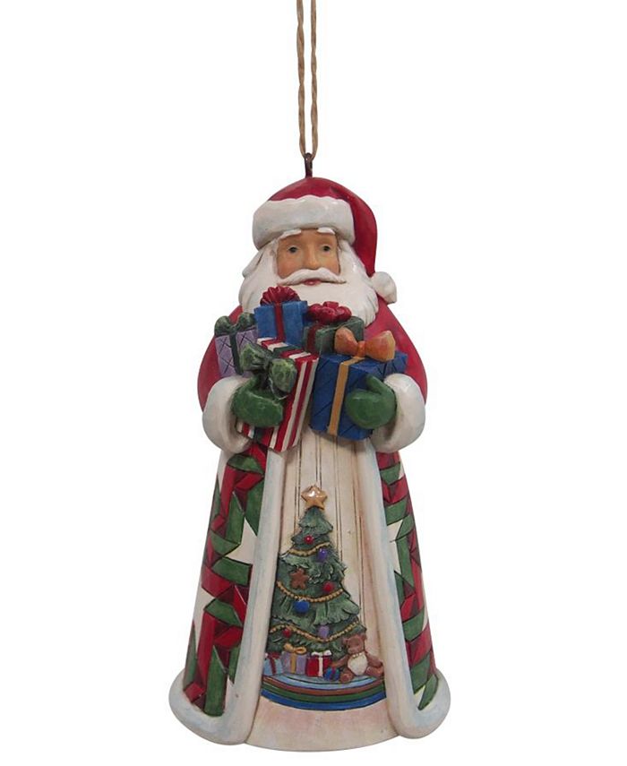 Jim Shore Santa with Arms Full of Gifts Ornament - Macy's