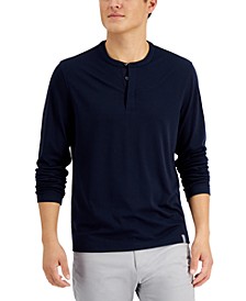 Men's Alfatech Solid Henley, Created for Macy's 