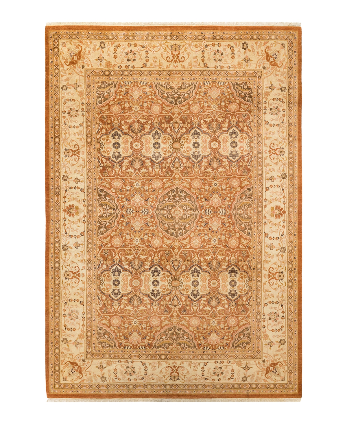 Closeout! Adorn Hand Woven Rugs Mogul M1450 6'2in x 9'1in Area Rug - Caramel