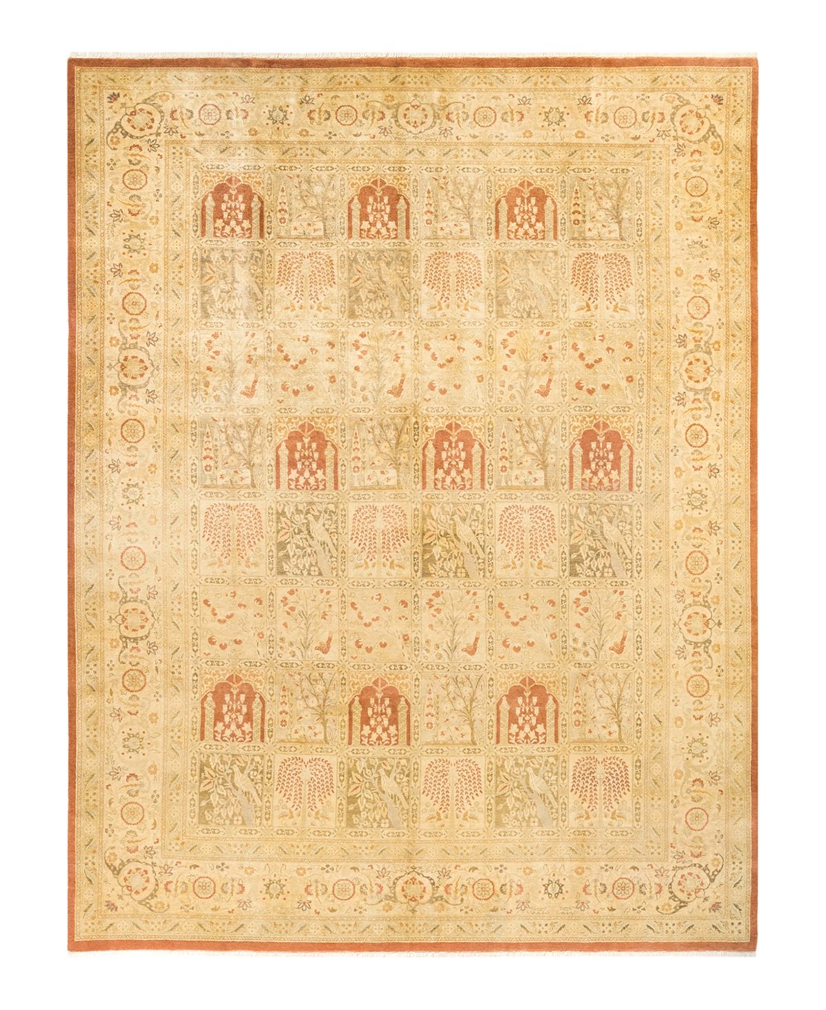 Closeout! Adorn Hand Woven Rugs Mogul M1399 9'3in x 12'3in Area Rug - Caramel