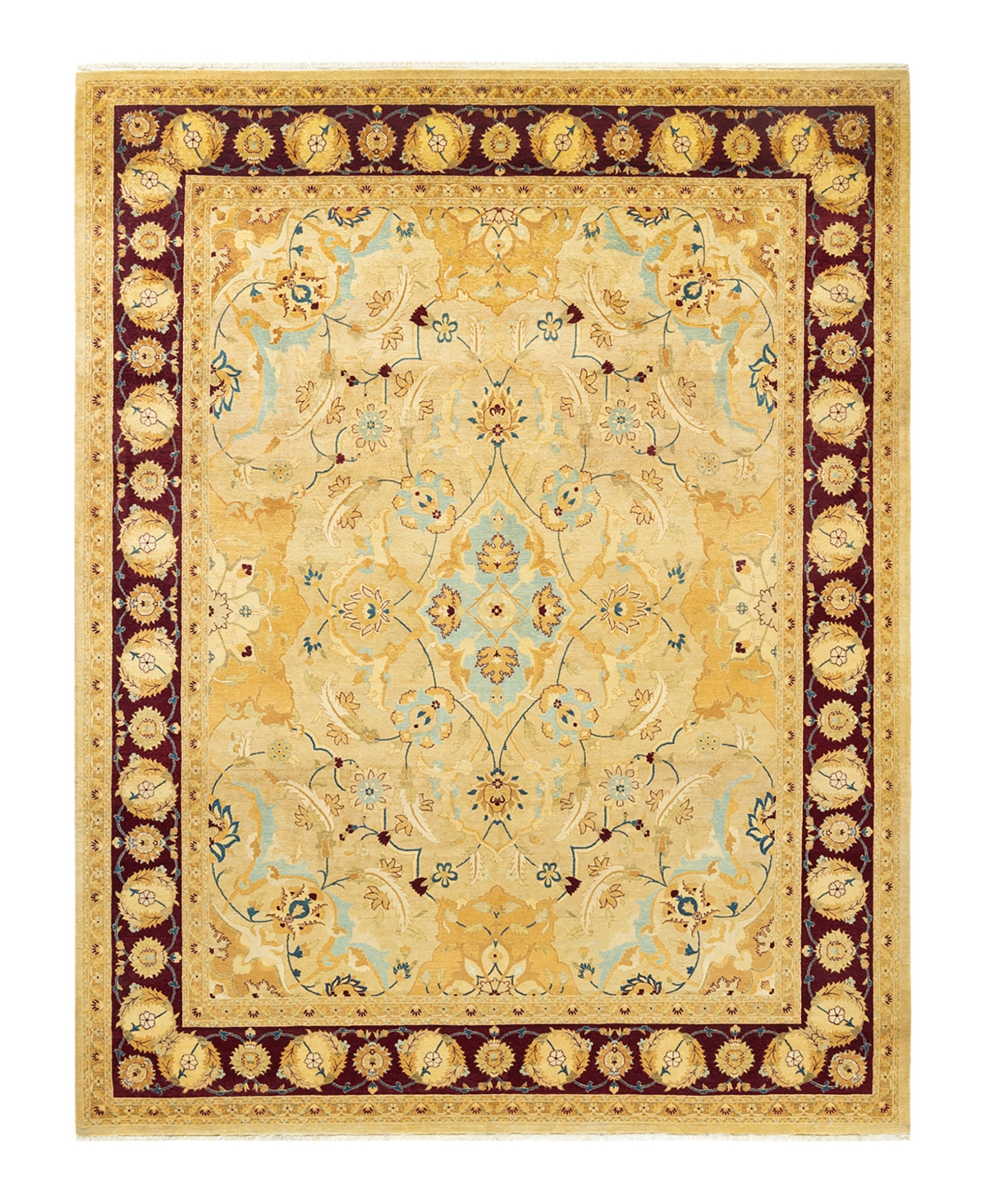 Closeout! Adorn Hand Woven Rugs Mogul M1422 8'1in x 10'7in Area Rug - Gold-Tone
