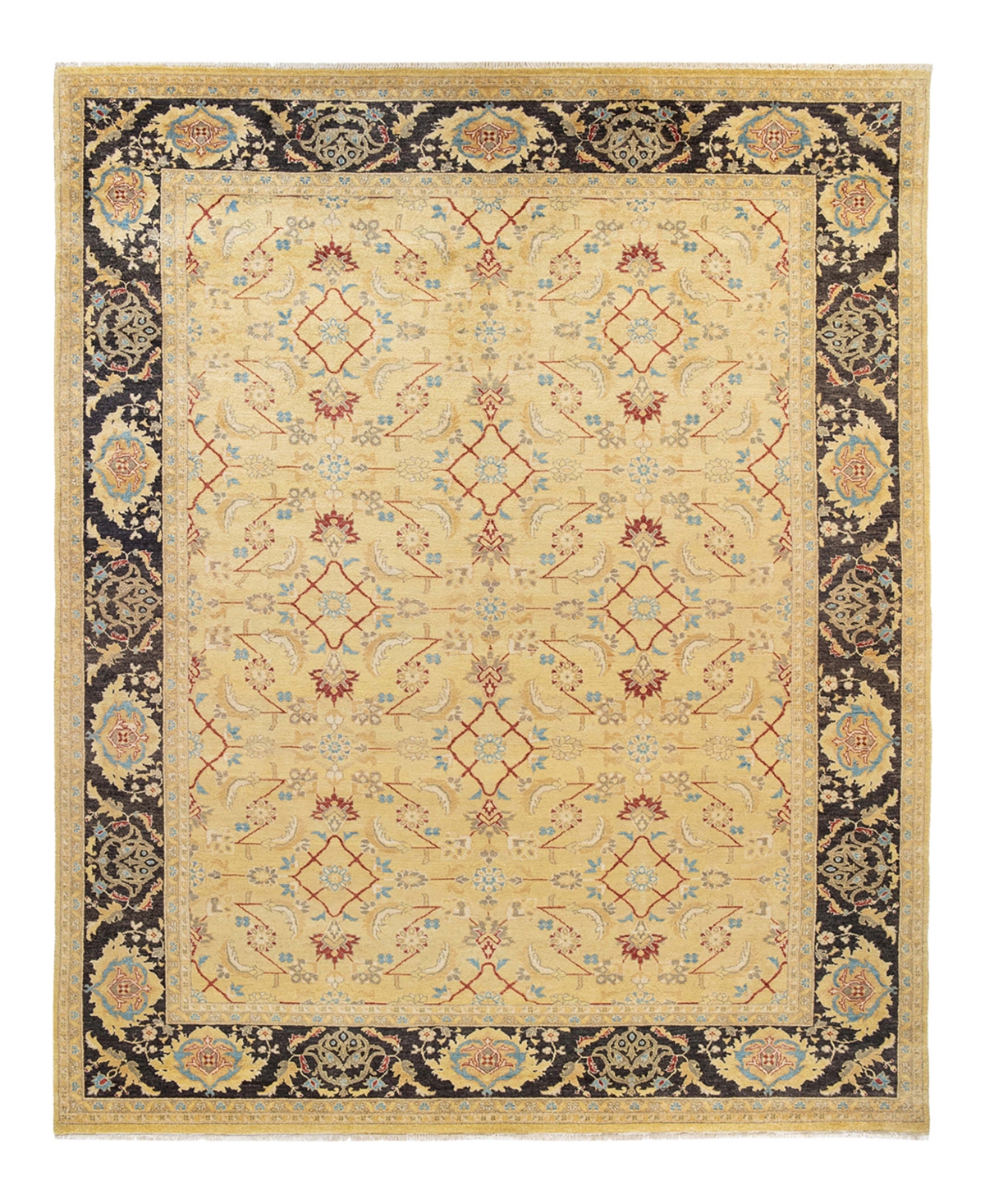 Closeout! Adorn Hand Woven Rugs Eclectic M1461 9'5in x 12' Area Rug - Lime