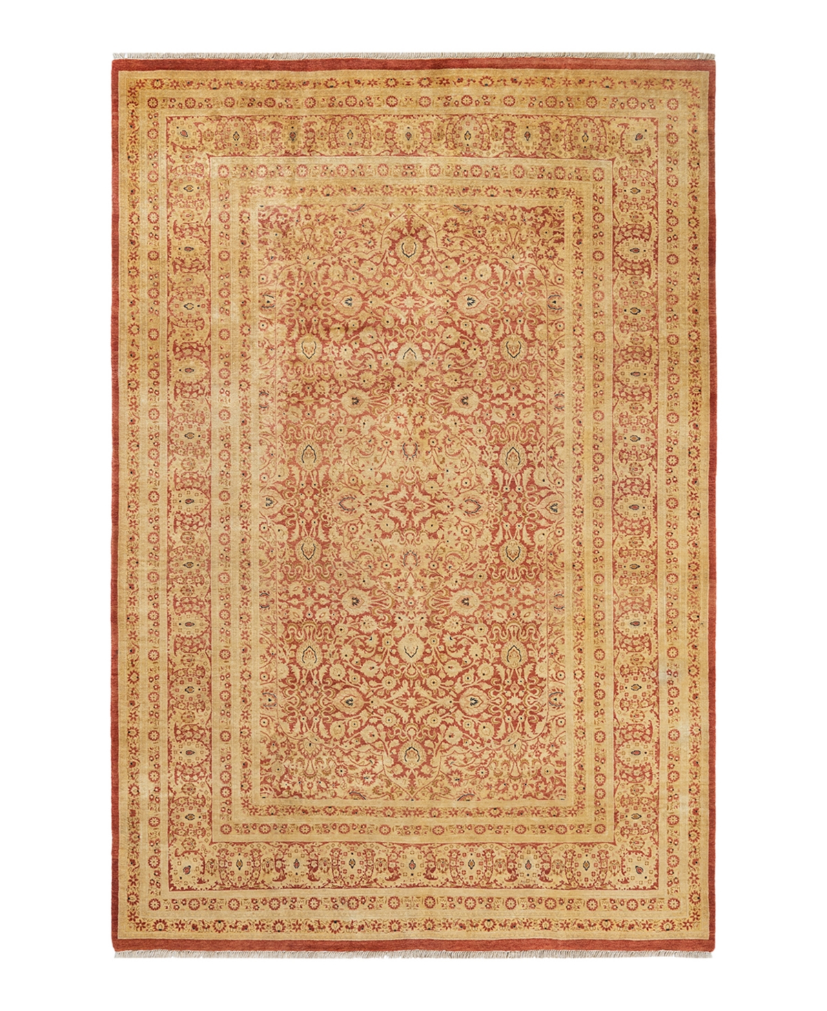 Closeout! Adorn Hand Woven Rugs Mogul M1195 6'3in x 9'4in Area Rug - Rust