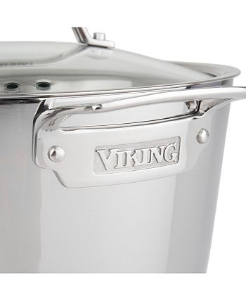 Vigor SS3 Series 4.5 Qt. Tri-Ply Stainless Steel Sauce Pan with Cover