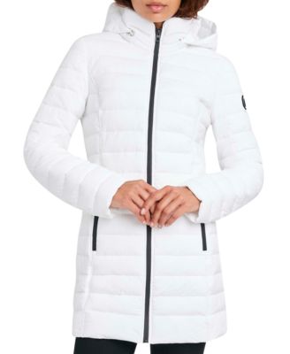 nautica packable hooded puffer coat