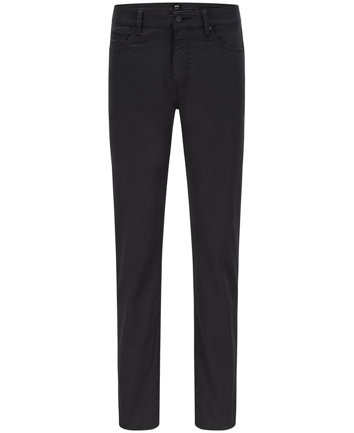 Hugo Boss BOSS Men's Tapered-Fit Stretch-Cotton Jeans & Reviews - Hugo ...