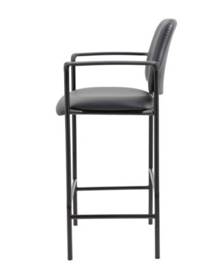 Square Back Diamond Stool with Arm