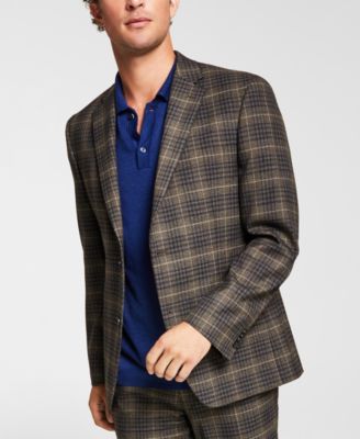 mens plaid suit coat