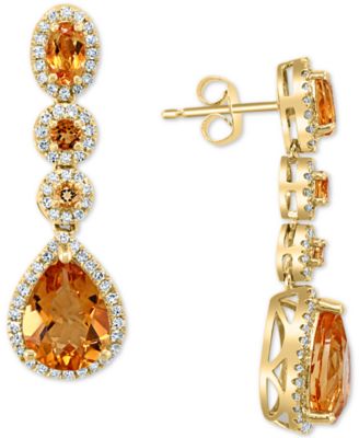 effy citrine earrings