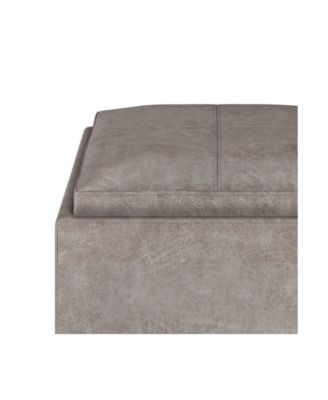 Rockwood Cube Storage Ottoman with Tray