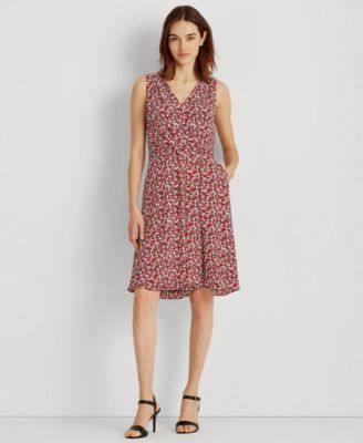 macy's ralph lauren polka dot dress