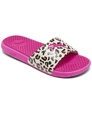 Puma Women's Cool Cat Cheetah Slide Sandals from Finish Line