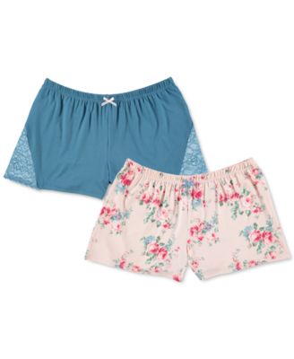 Printed Knit Sleep Shorts 
