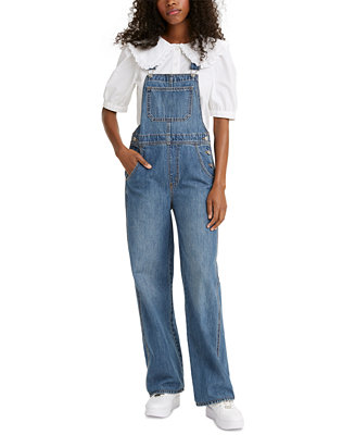 Levi's T3 Utility Loose Denim Overalls & Reviews - Jeans - Women - Macy's