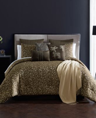 Hallmart Collectibles - Jungle Nights 14-Pc California King Comforter Set