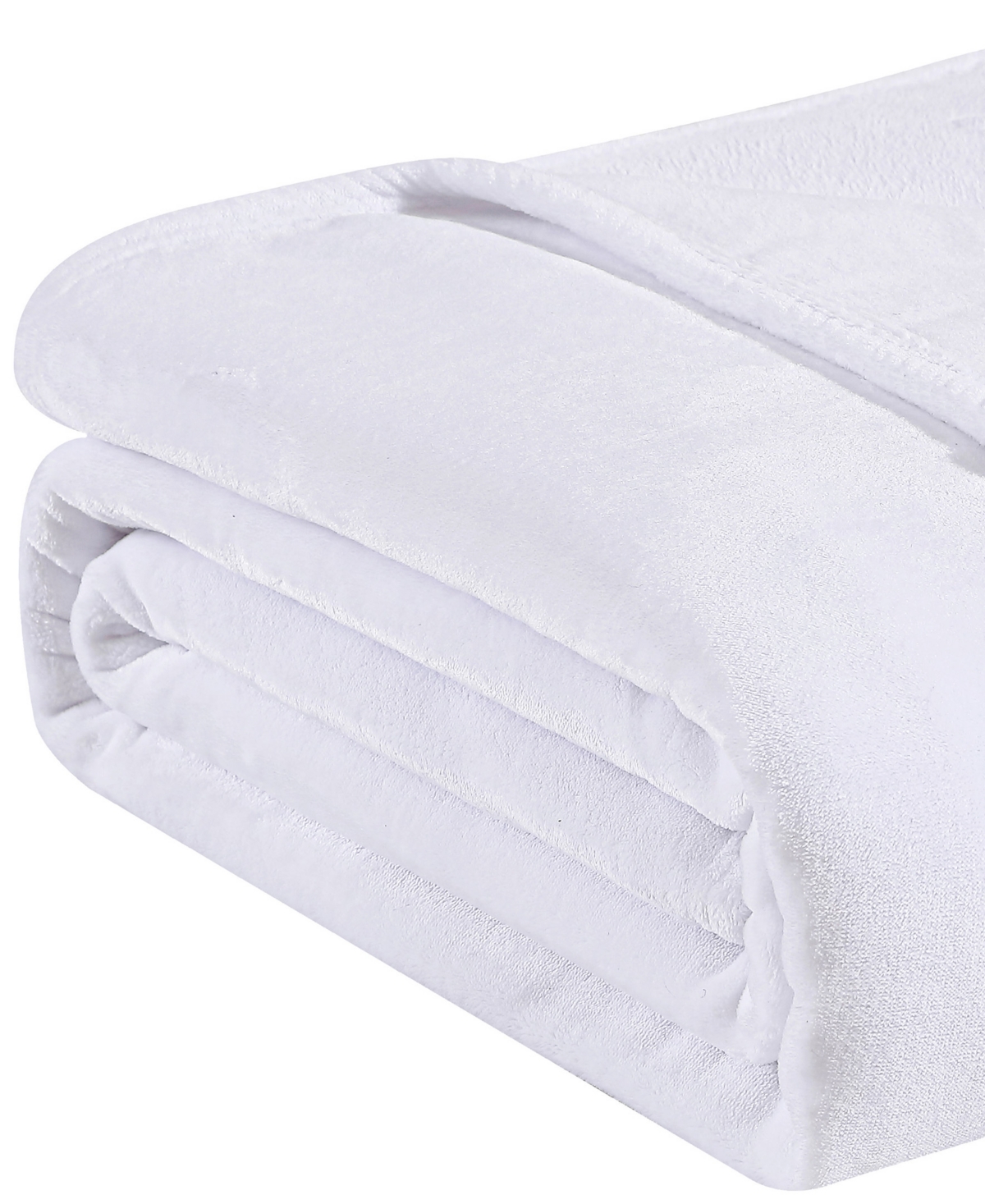 Tommy Bahama Home Tommy Bahama Solid Ultra Soft Plush Blanket Collection In White