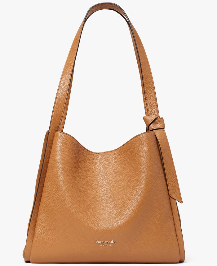 kate spade new york Knott Pebbled and Suede Leather Shoulder Bag & Reviews  - Handbags & Accessories - Macy's