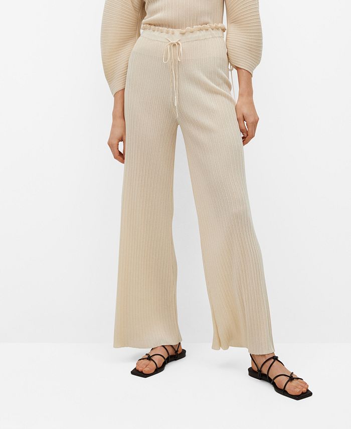 MANGO Women's Pleated Palazzo Pants & Reviews - Pants & Capris - Women - Macy's
