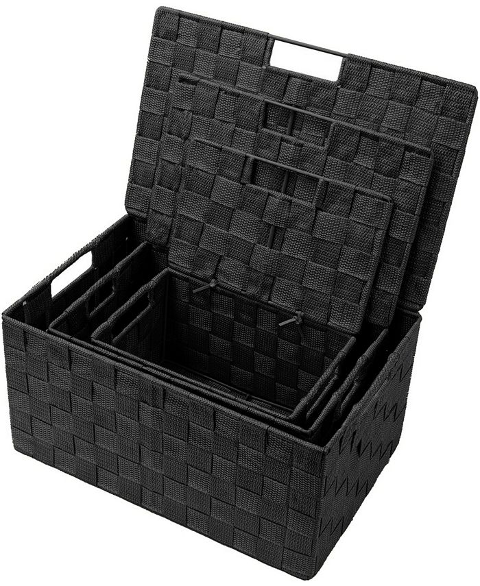 Sorbus Weave Basket Set, 3 Pieces Macy's