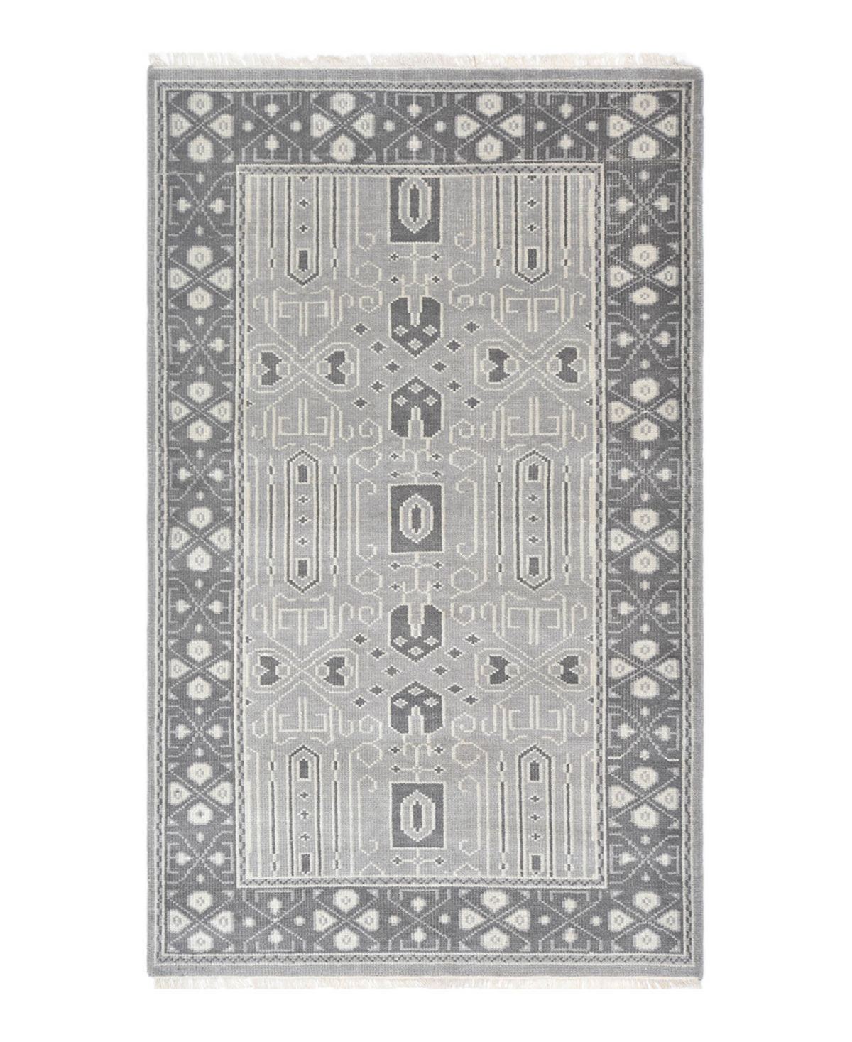 Timeless Rug Designs Faye S3341 8' x 10' Area Rug - Gray