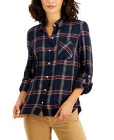 Plaid Button-Down Shirt