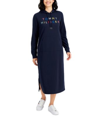 tommy hilfiger hoodie maxi dress