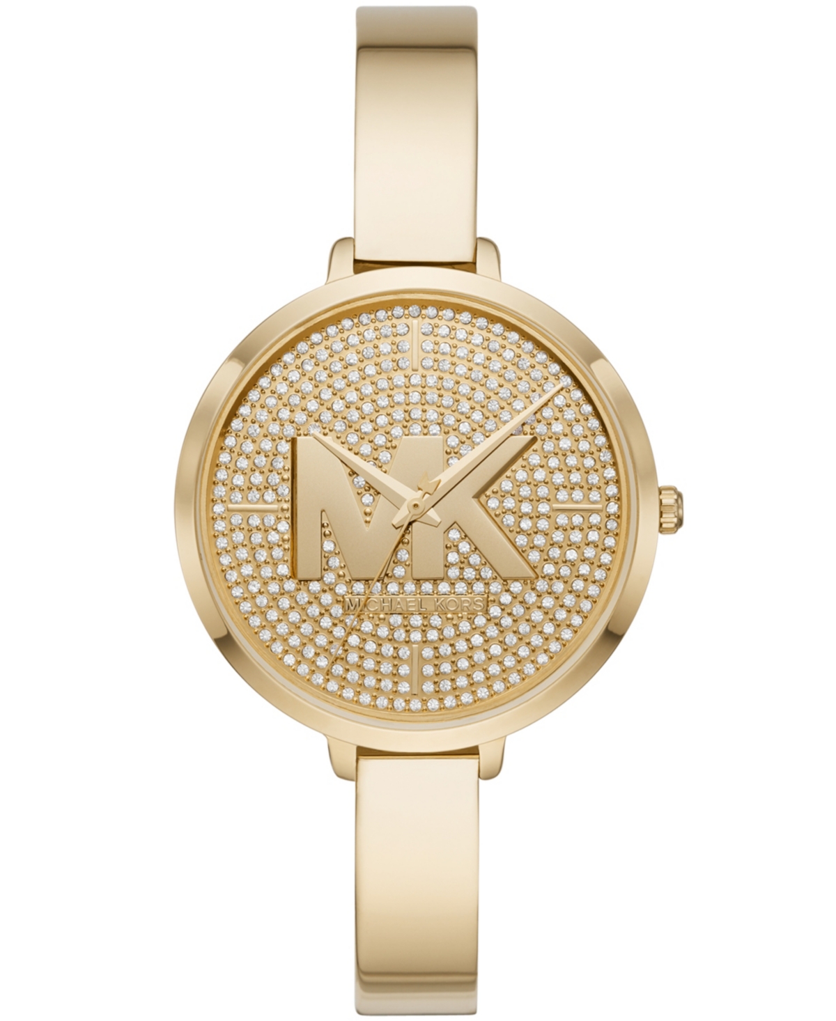 MICHAEL KORS WOMEN'S CHARLEY GOLD-TONE BANGLE WATCH 38MM 