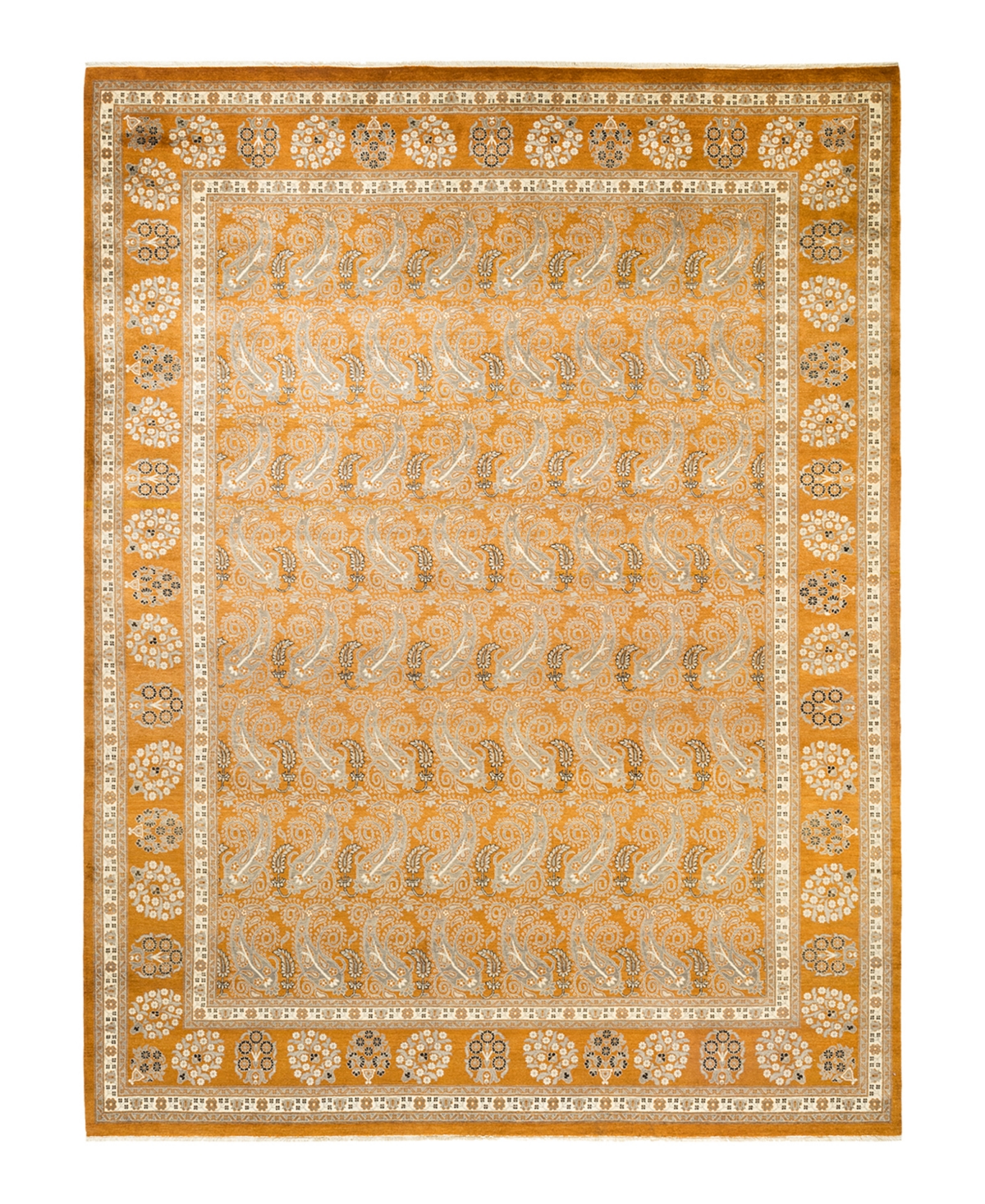 Closeout! Adorn Hand Woven Rugs Eclectic M1749 9'1in x 12' Area Rug - Yellow