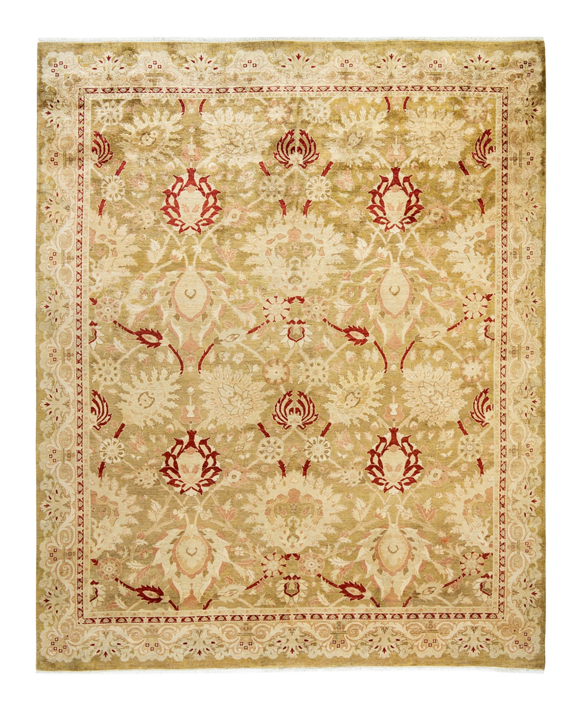 Adorn Hand Woven Rugs Eclectic M1749 7'10in x 10'1in Area Rug - Beige