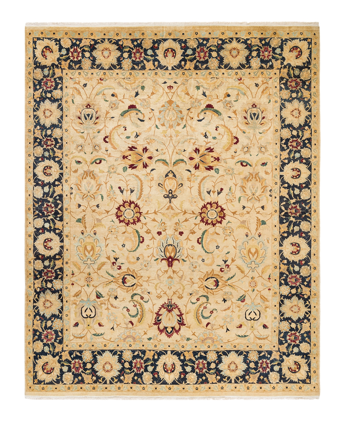 Closeout! Adorn Hand Woven Rugs Mogul M1462 7'10in x 10'3in Area Rug - Ivory