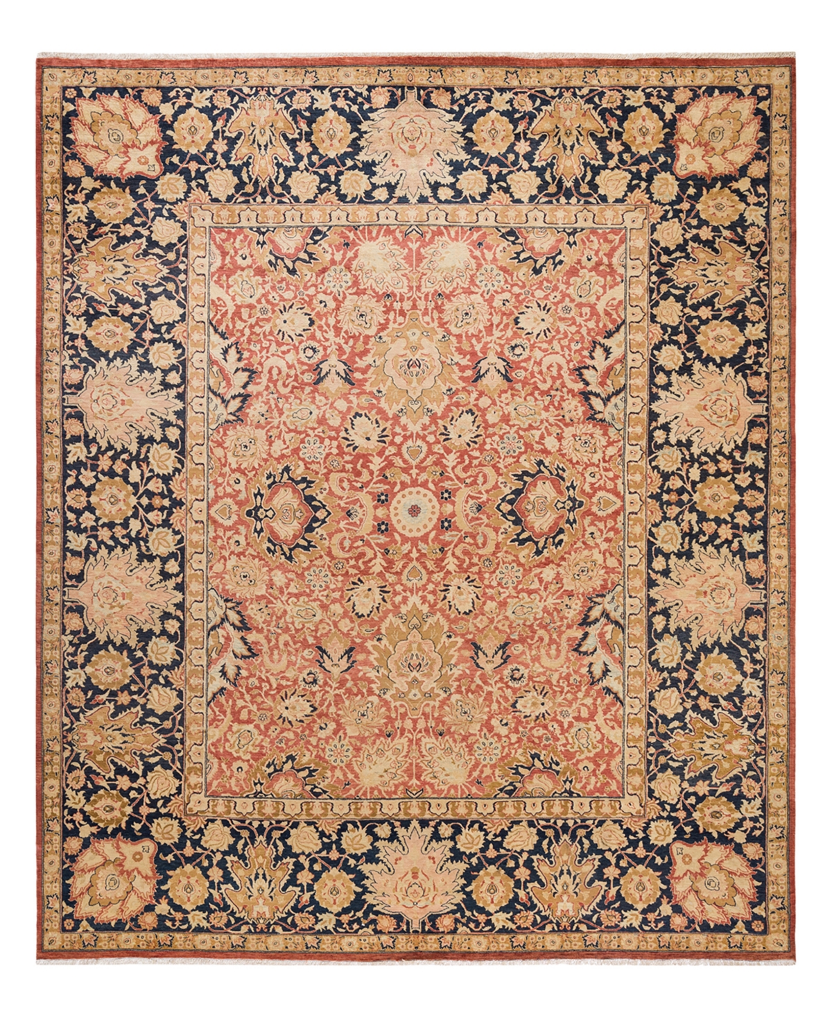 Closeout! Adorn Hand Woven Rugs Mogul M1462 8'1in x 9'8in Area Rug - Orange