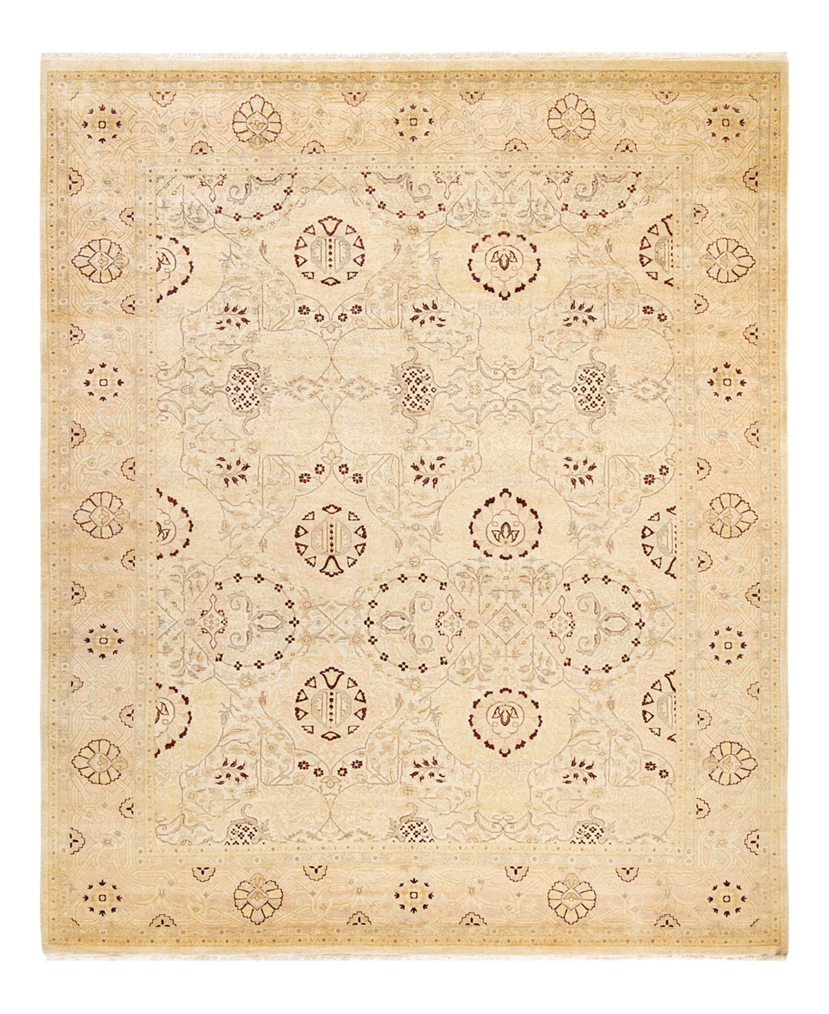 Closeout! Adorn Hand Woven Rugs Mogul M1462 8'3in x 10'1in Area Rug - Ivory