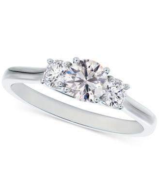 de beers 3 stone diamond ring